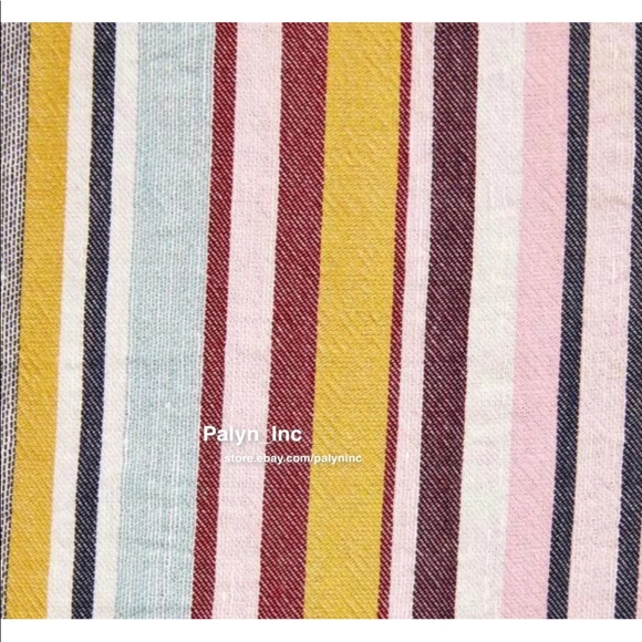 (Sold out)ZARA STRIPED MIDI DRESS BUTTON-UP LINEN 2751/030 - Picture 6 of 9